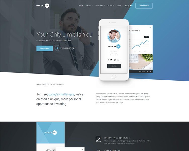 multipurpose corporate WordPress theme