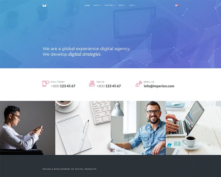 multipurpose corporate WordPress theme