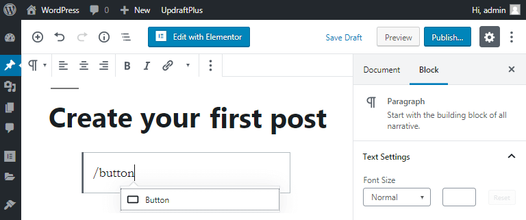 creating a post