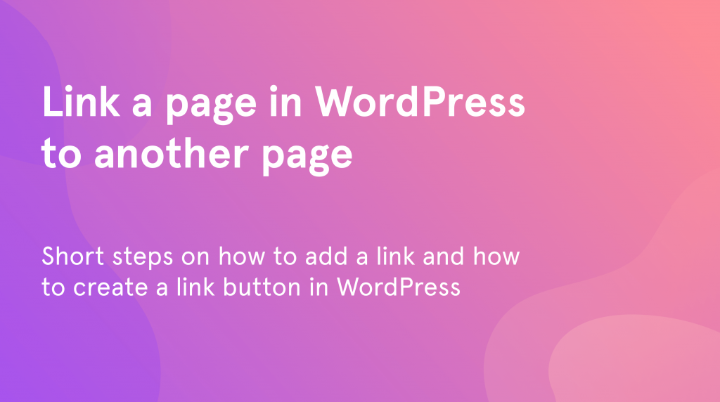 wordpress add link to another page