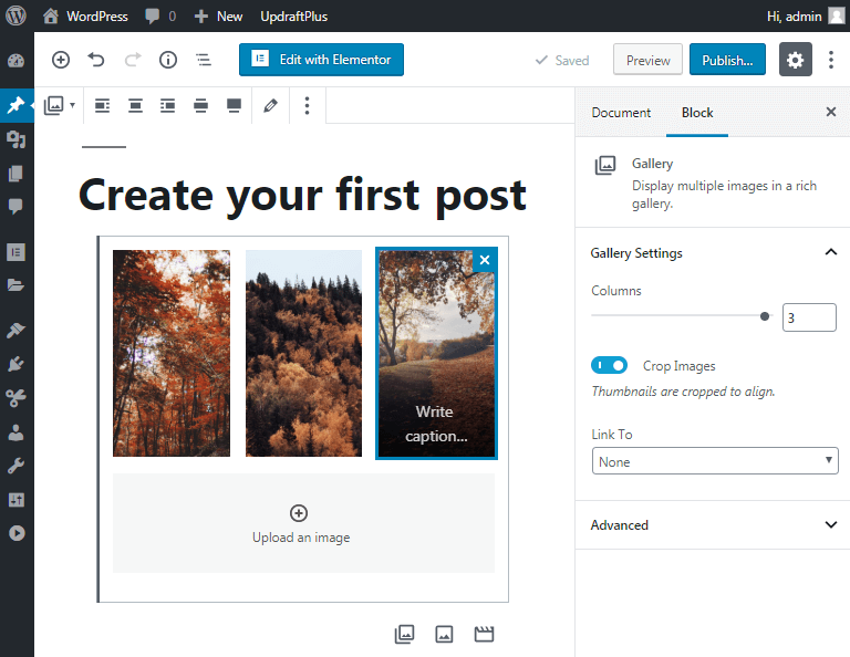 creating a post