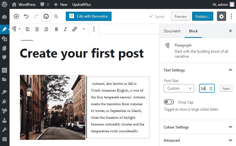 creating a post