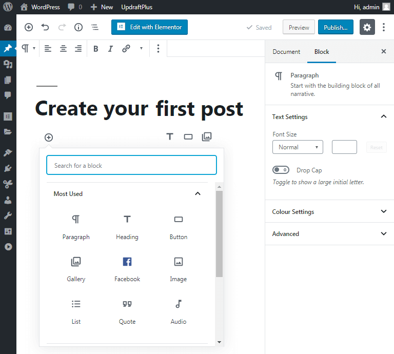 creating a post