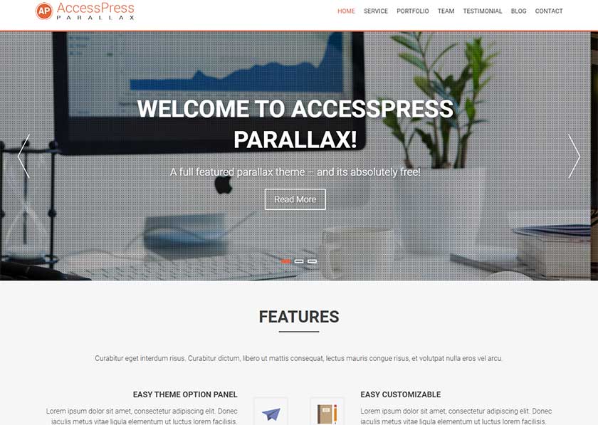 Accesspress-Parallax
