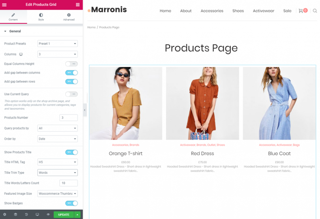 Learn how to build your own custom shop page with Elementor