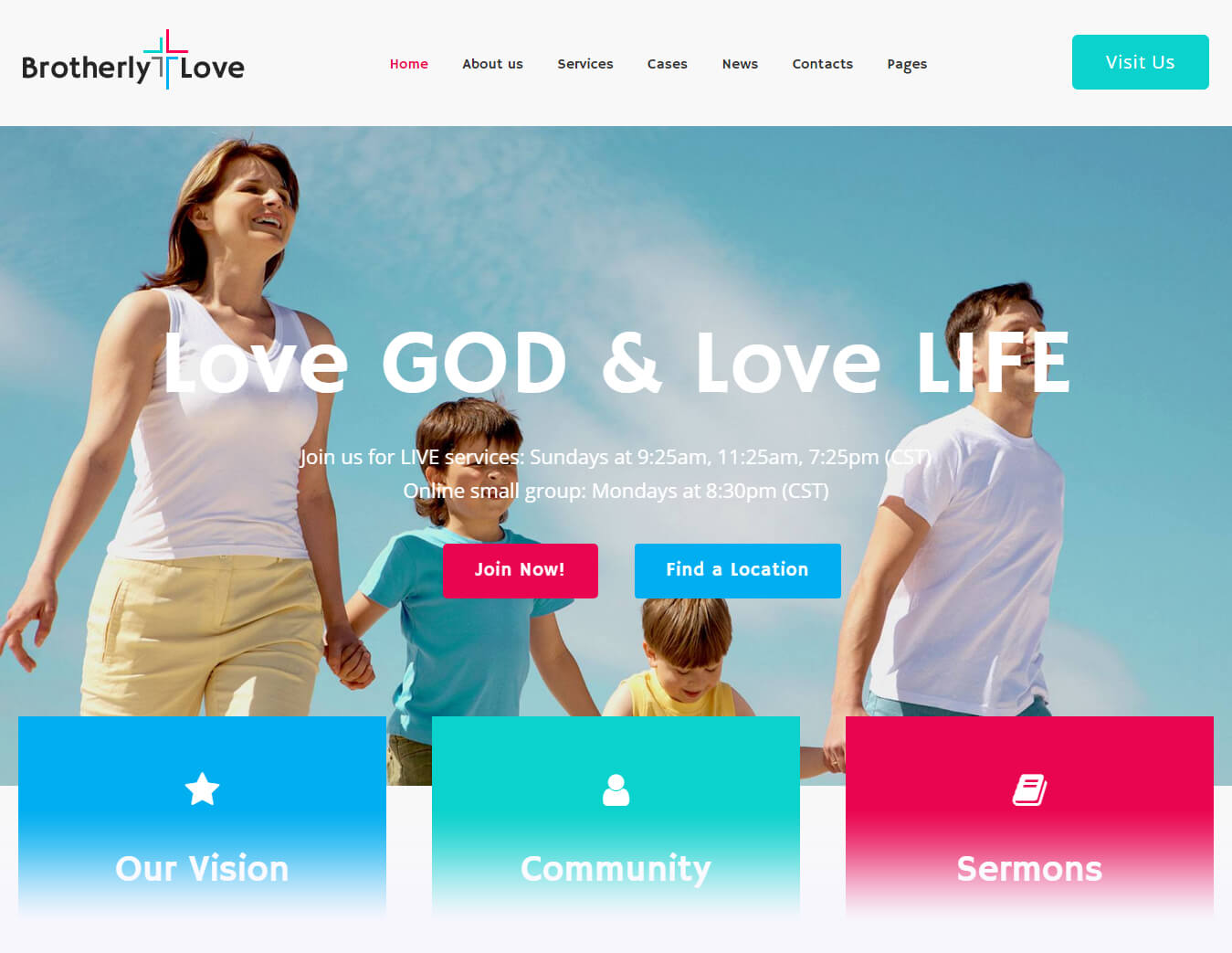 wordpress church website themes