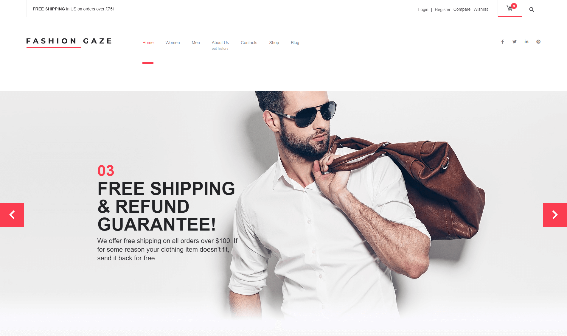 fashion shop wordpress theme