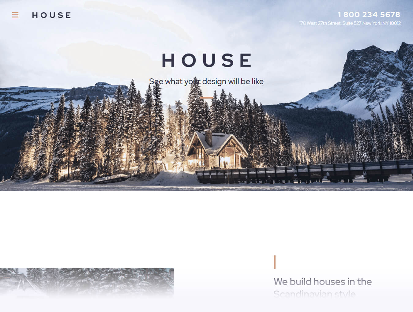 House fullscreen WordPress theme