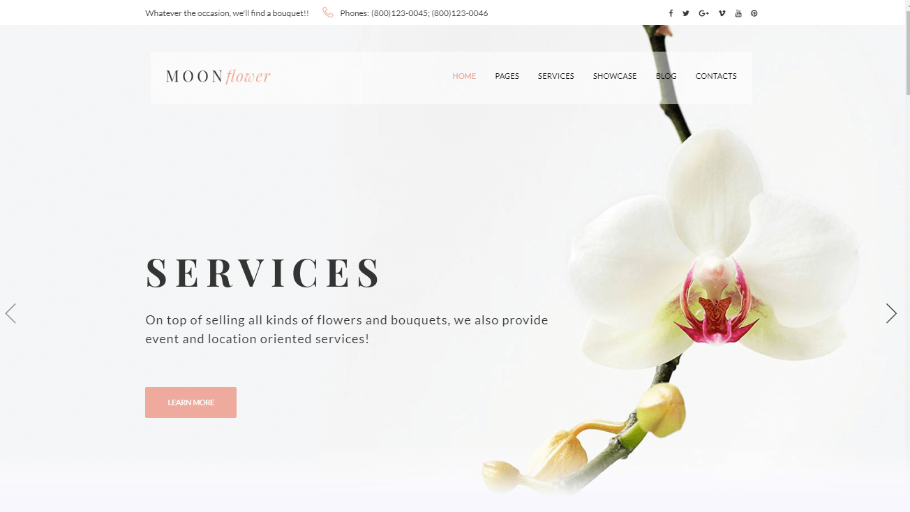 WordPress Themes for Flower Shop