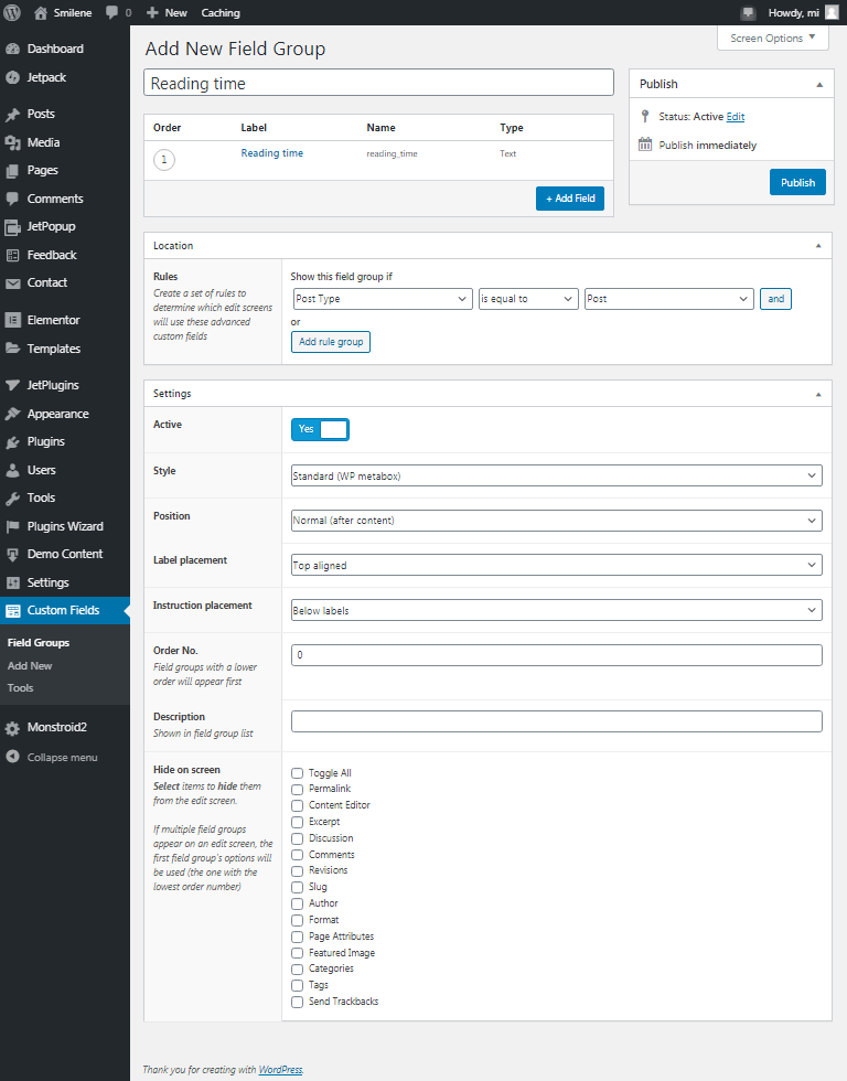 how to add custom meta field in wordpress