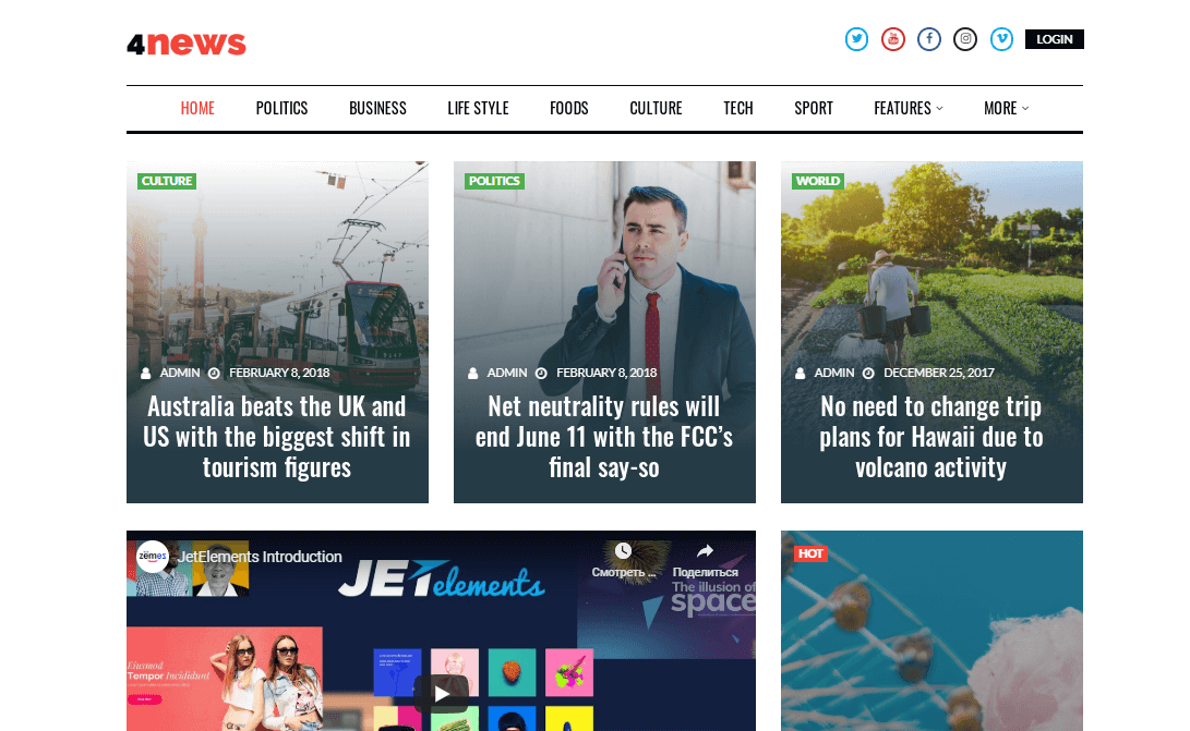 4news best WordPress magazine theme