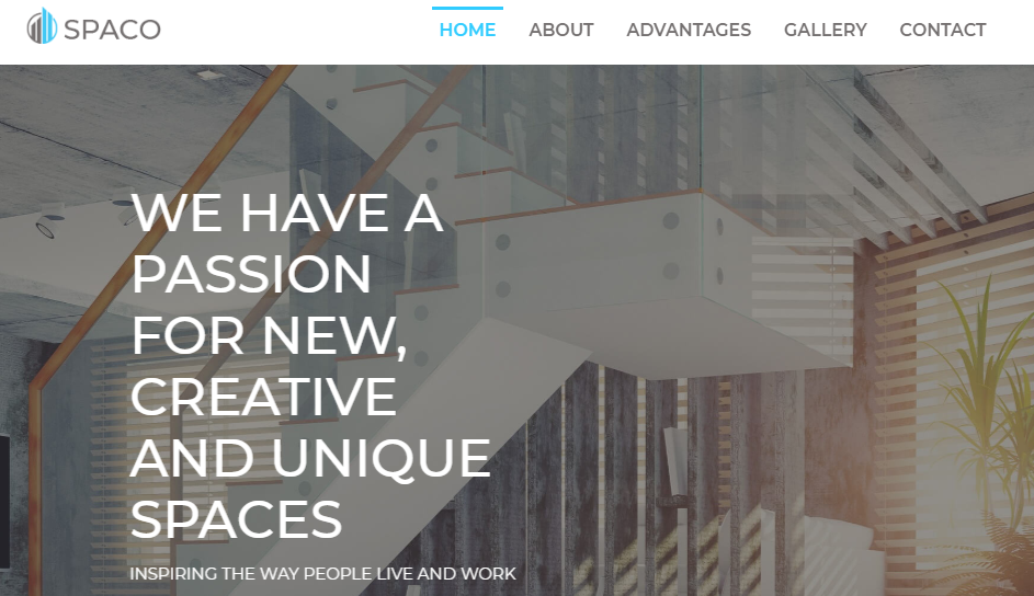 Spaco architecture WordPress theme