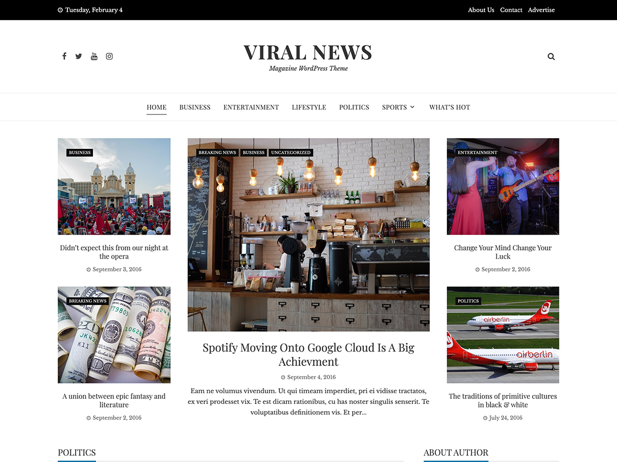 viral theme