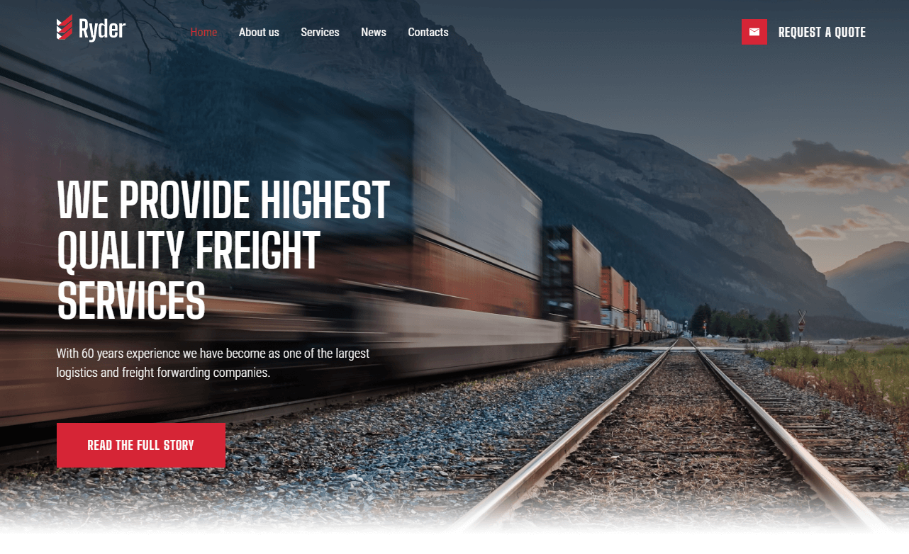 logistics WordPress themes