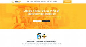 construction company WordPress theme 