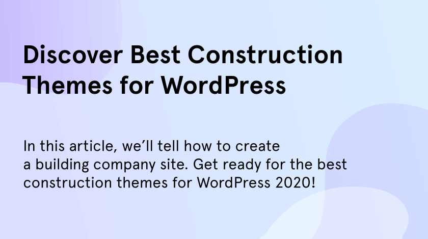 Best construction themes for WordPress.