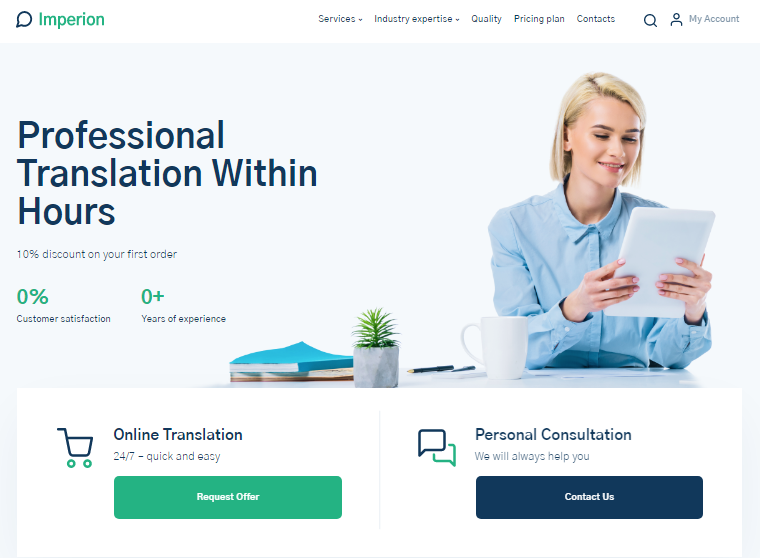 multipurpose corporate WordPress theme