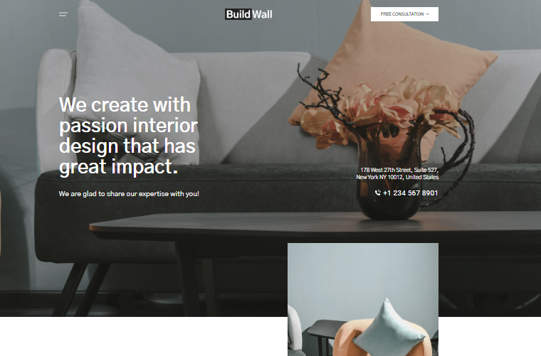 Interior Design Construction Multipurpose WordPress theme