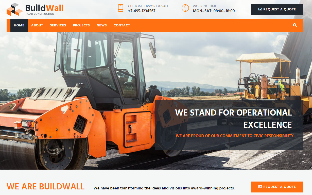 construction multipurpose WordPress theme