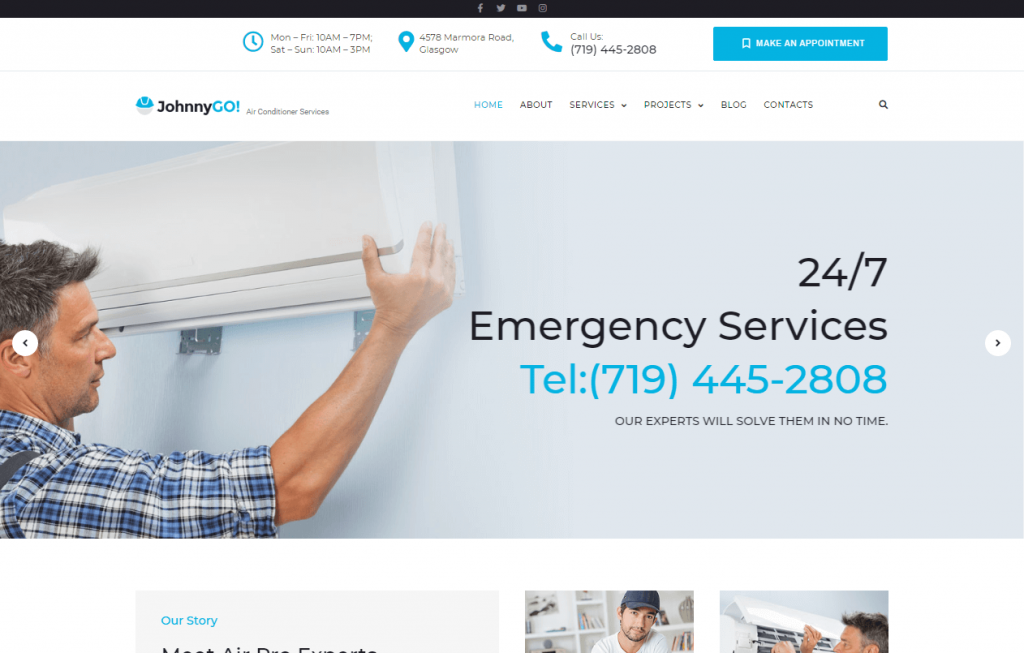 home services multipurpose WordPress theme