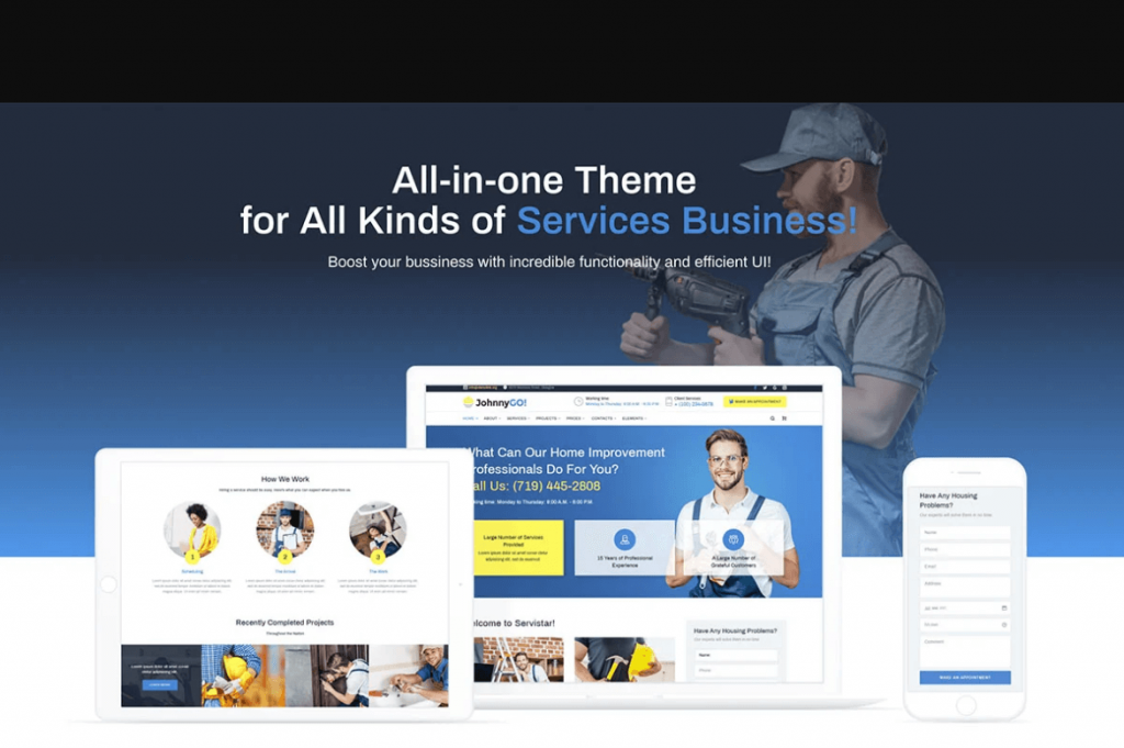 home services multipurpose WordPress theme