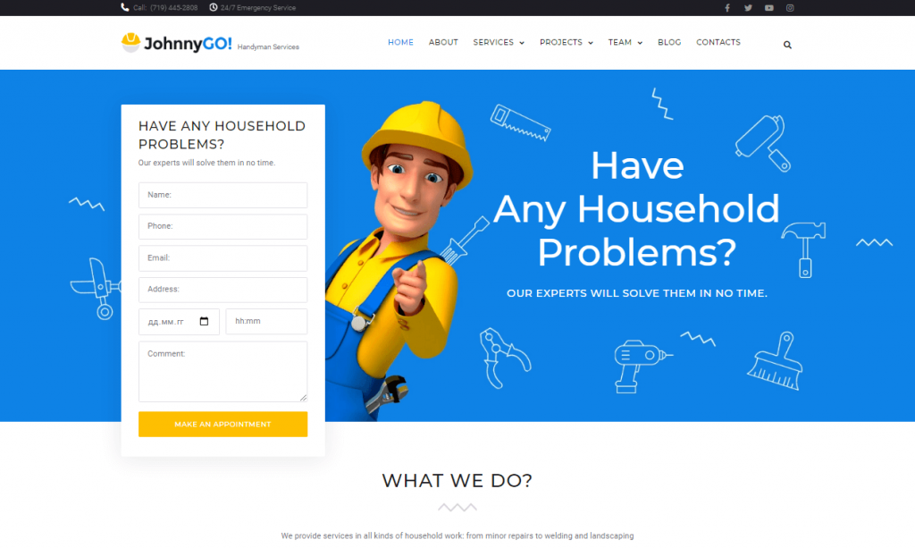 home services multipurpose WordPress theme