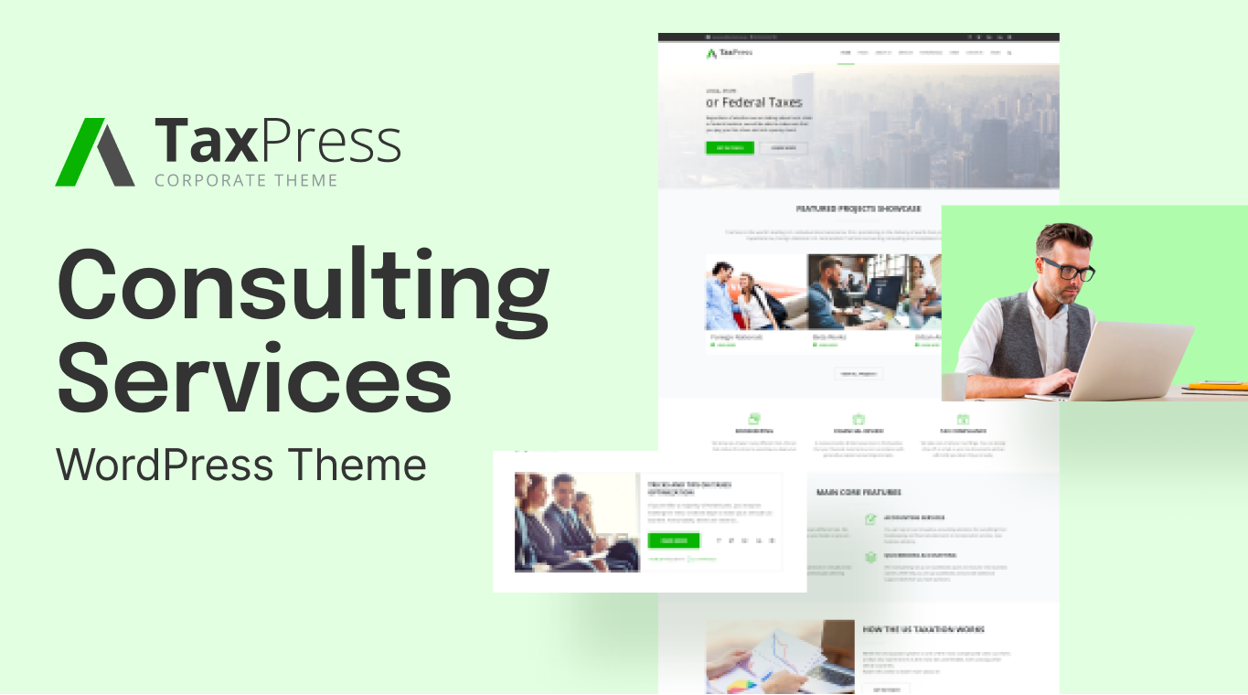 Consulting Services WordPress Theme For Website Building