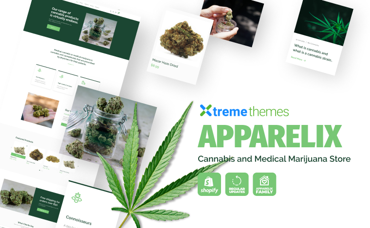 cannabis and medical marijuana store shopify theme