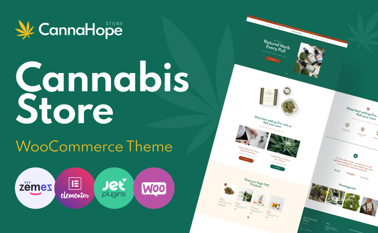 medical marijuana and cannabis woocommerce theme