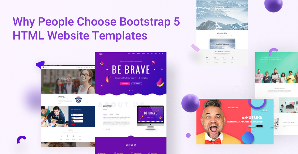 Why People Choose Bootstrap 5 HTML Website Templates