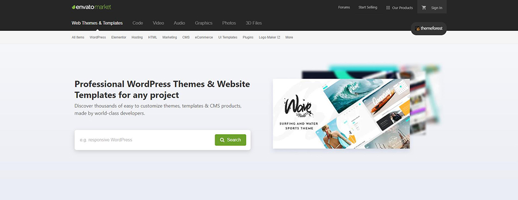 EnvatoMarket & ThemeForest Website