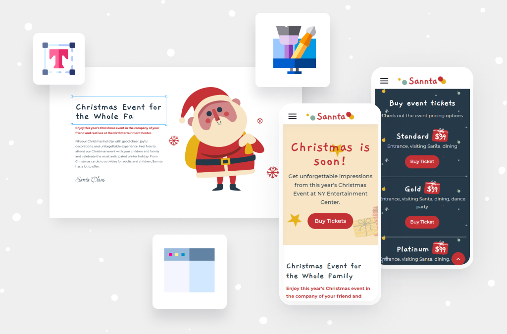 Christmas Landing Page: Customization