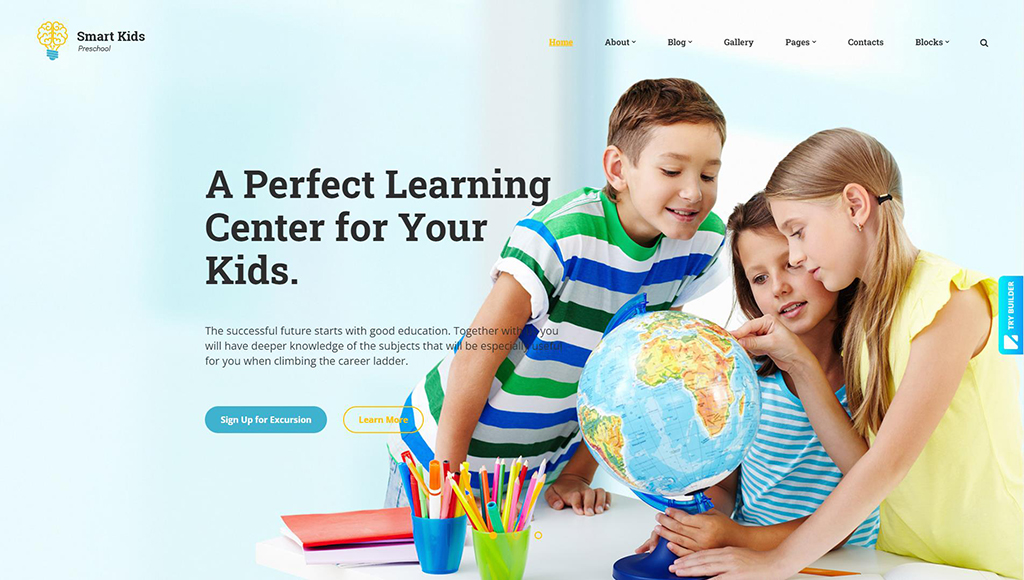 Smart Kids - Kids Center Website Template