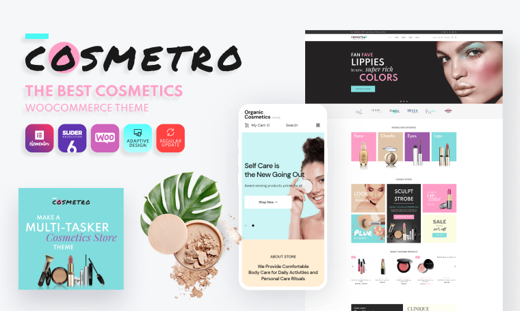 Cosmetro - Cosmetics-Store- Elementor -WooCommerce -Theme