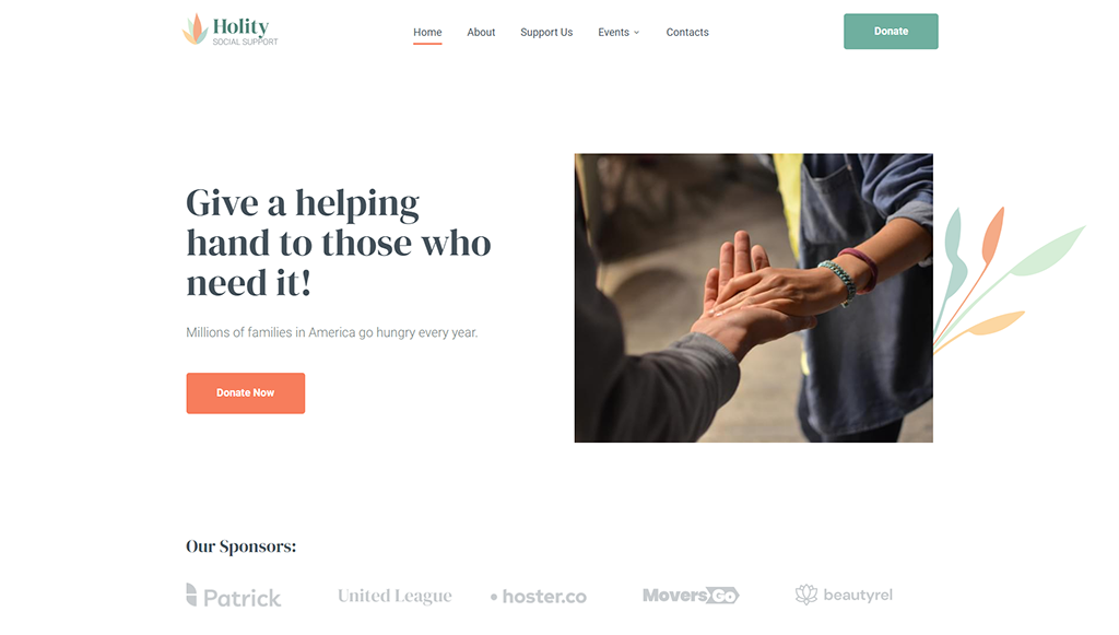 Holity - HTML5 Donate Website Template