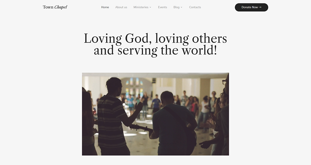 Town Chapel - Native Church HTML5 Template for Nonprofit