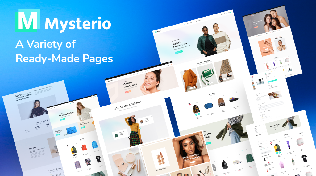 Mysterio Multipurpose Shopify 2.0 Theme: A Variety of Ready-Made Pages