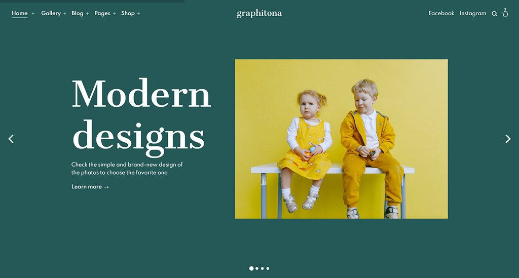 Graphitona — Photographer Multipage HTML Template