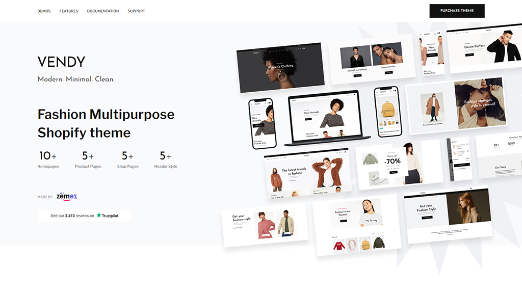 Vendy Fashion Multipurpose Shopify Theme: Our First Solution with the Searchanise Extension