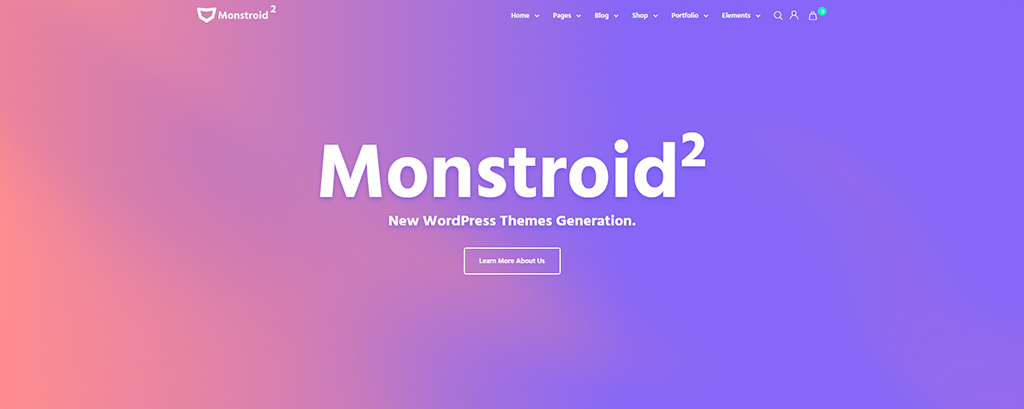 Monstroid2 theme as a part of Zemez WordPress legacy