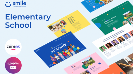 Smile — Elementor Pro education templates kit