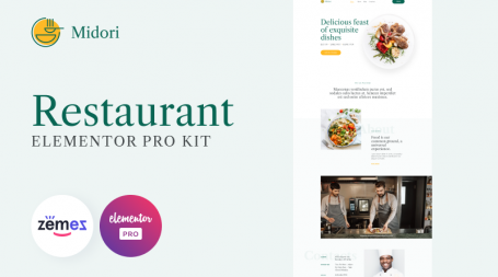 Midori – Elementor Pro Restaurant & Food Delivery Templates Kit
